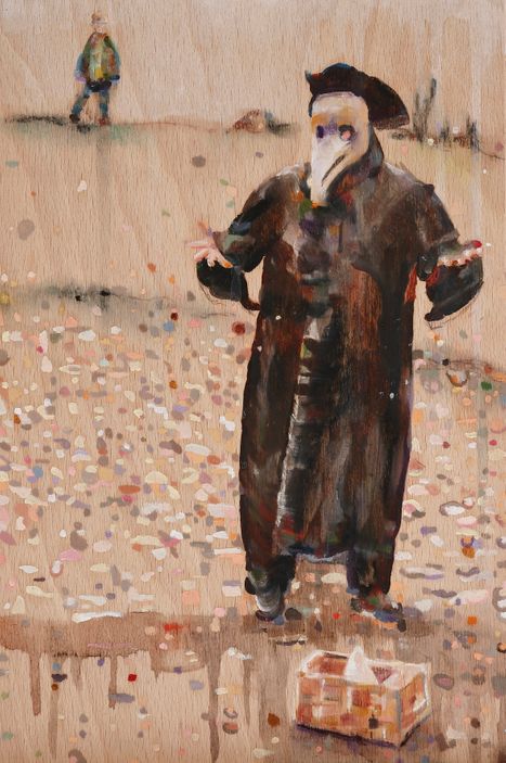 selbst als Dr Schnabel  1 | myself as plague doctor 1, 2015